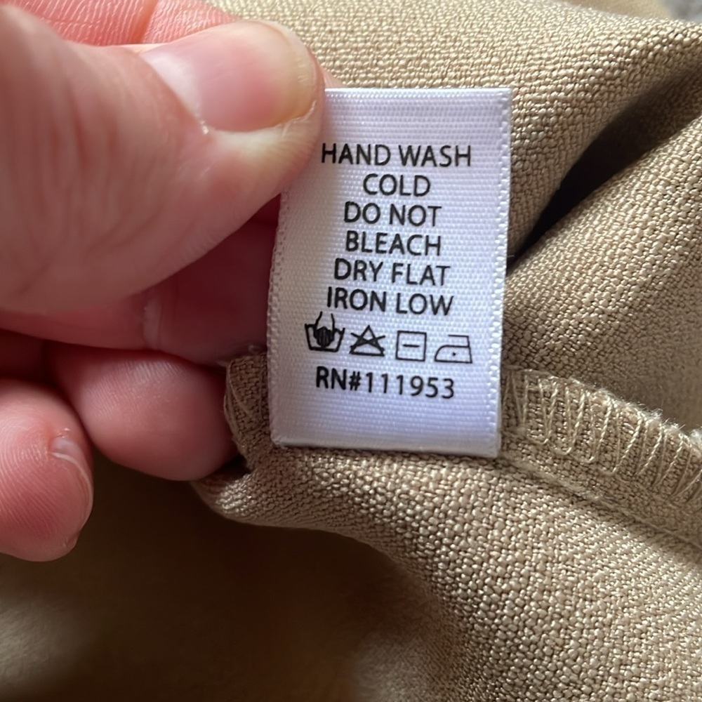Active USA Tan Button Mini Skirt | Size Medium - Picture 7 of 9
